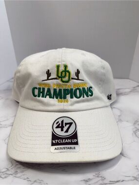 47 White Fiesta Bowl Champions Embroidered Cap